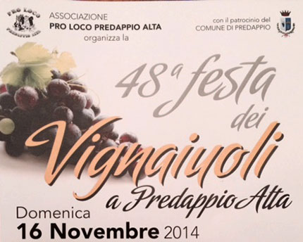 Domenica festa dei vignaioli a Predappio Alta