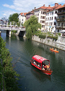 Lubiana Il fiume Ljubljanica attraversa la città