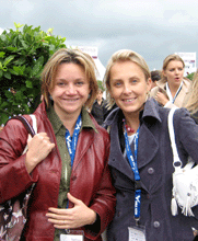 Lucia Schiavone (a sinistra) e Beatrice Tarka