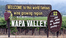 California Ingresso alla Napa Valley