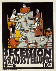 Il manifesto della 49° mostra della Secessione Viennese riproduce 