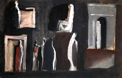 Arezzo per l'Arte 4 Mario Sironi, Composizione con figure e arco, 1937