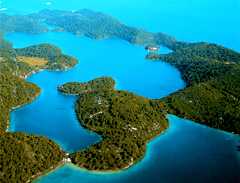 Le coste frastagliate delle isole croate. Qui siamo a Mljet, nel sud del Paese 