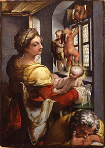 Nosadella, Sacra Famiglia e Angeli