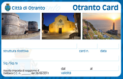 Tassa di soggiorno nella "Otranto card"