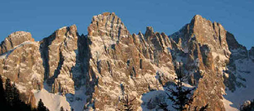 Il gruppo montuoso delle Pale di San Martino