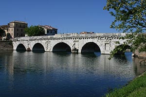 Rimini, il Ponte che da inizio alla Via Emilia