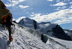 La cima del Castore