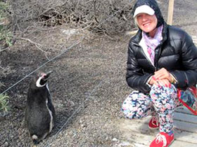 Carla Marchetto e un simpatico pinguino