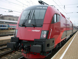 Il Railjet a Vienna