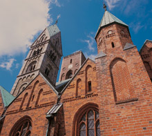 Ribe La cattedrale, ricostruita nel 1333 con i mattoni rossi