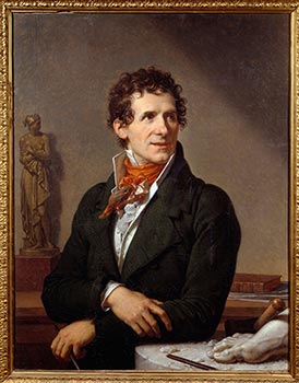 François-Xavier Fabre 'Ritratto di Antonio Canova' (1812) olio su tela; 92 x 72,8 cm Montpellier, Musée Fabre