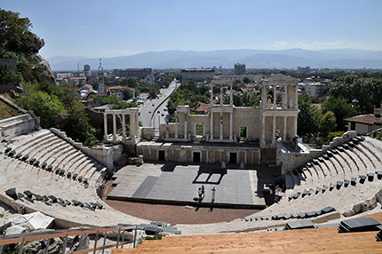 L'antico teatro romano di Plovdiv 