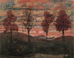 Egon Schiele, Quattro alberi