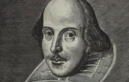 William Shakespeare, ritratto da Martin Droeshout