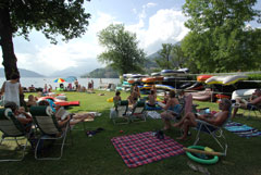 Campeggiatori sul Milstätter See