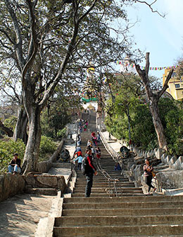Stairs Swayambhunath, Temple, Kathmandu