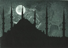 La Moschea Sultan Ahmet a Istanbul interpretata da Fatih Mika
