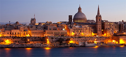 La Valletta al tramonto