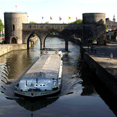 Tournai, bateau mouche nei pressi del 