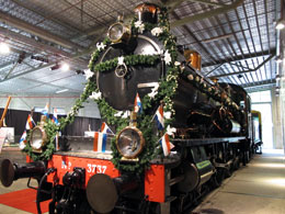 Una veterana al Museo ferroviario