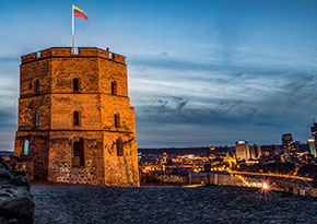 Vilnius. La torre di Gediminas 