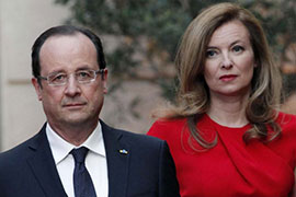 François Hollande e Valèrie Trierweiler