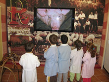 L'interno del Museo del Maiale
