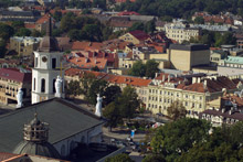 Vilnius vista dall'alto