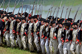 Waterloo Soldati schierati