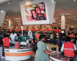 Un centro commerciale di Harare
