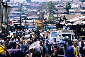 Addis Abeba, Case con i tetti in lamiera (Foto: Lucio Rossi ©copyrighted)