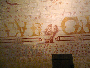Gli affreschi sulle pareti della cella di Ludovico il Moro
