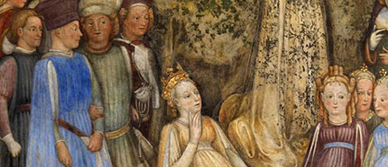 Monza: colpo di fulmine per la bella Teodolinda 1 Uno degli affreschi presenti nella Cappella di Teodolinda