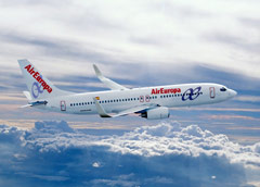 Un aereo della flotta Air Europa