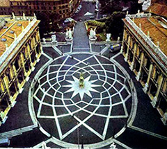 Il pavimento del Campidoglio di Michelangelo a Roma