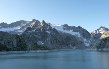 Il lago artificiale di Albigna