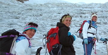 L'ascesa del Gran Paradiso tutta in rosa