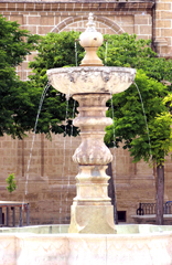 La fontana della Plaza Mayor