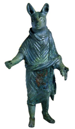 Statuetta bronzea di Anubis