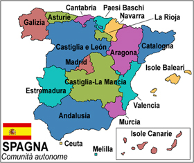 Le comunità autonome della Spagna