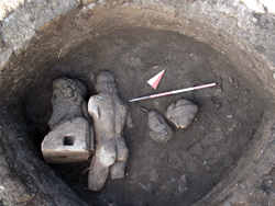 Nuova scoperta di sculture romane antiche
