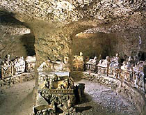 Ricostruzione della tomba Inghirami, (II° sec. a.C.)
