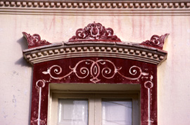 Tangeri Un dettaglio architettonico di un palazzo del centro