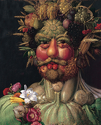 Arcimboldo a Milano 1 Giuseppe Arcimboldo, Vertunno (Ritratto di Rodolfo II), 1590.
Castello di Skokloster, Svezia