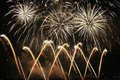 Fuochi d'artificio in tricolore 4 Fuochi d'artificio in tricolore