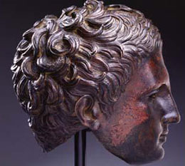 La testa bronzea dell'atleta del Kimbell Art Museum