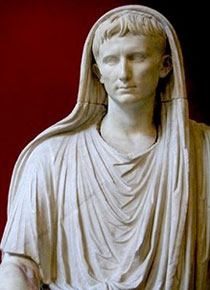 Augusto nelle vesti di pontifex maximus