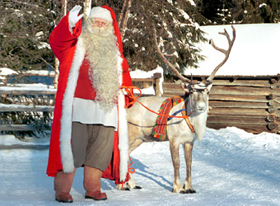 Babbo Natale a Rovaniemi, in Finlandia
