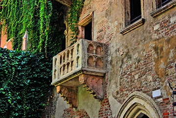Il balcone di Giulietta a Verona